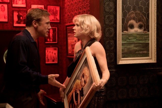 In Tim Burton's "Big Eyes", Walter Keane (Christoph Waltz) takes credit for the doe-eyed waifs painted by his wife Margaret (Amy Adams).