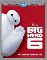 Big Hero 6: Blu-ray + DVD + Digital Copy combo pack cover art -- click to buy from Amazon.com
