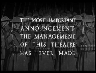 The Big Parade's original theatrical trailer sets expectations sky high with its opening claim.