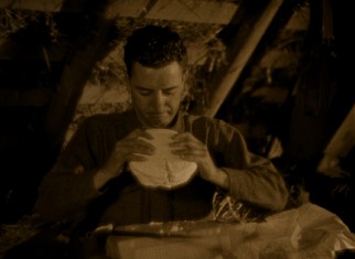 Impervious to knives and difficult to break by hand as well, this stale cake based and sent by Jim's hometown sweetheart is of extended interest to the film.