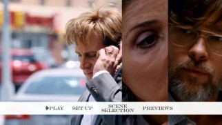 Marisa Tomei and Brad Pitt crash a Steve Carell moment on The Big Short's DVD main menu.