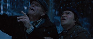 Raymond (Brian Dennehy) and Brad (Jack Black) share a powerful father-son moment searching for an owl together one snowy night.