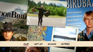 Clips, maps, stills, and Owen Wilson magazine covers adorn the Blu-ray and DVD menu.