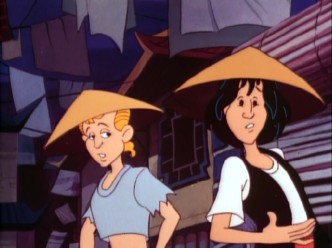 Bill and Ted journey to ancient China in the premiere episode of the 1990 animated television series "Bill & Ted's Excellent Adventures."