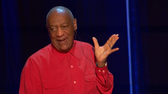 Bill Cosby uses his fingers to illustrate the change from girlfriend to wife in "...Far from Finished", his first comedy special in thirty years.