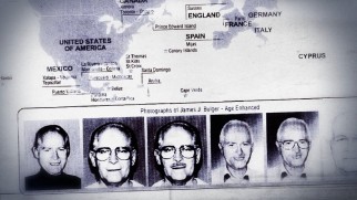 Age-progressed photos of the real Whitey Bulger feature in the hour-long documentary "The Manhunt for Whitey Bulger."