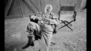 Mickey Rooney takes a probably staged snooze in one of Mary Ellen Mark's production stills.