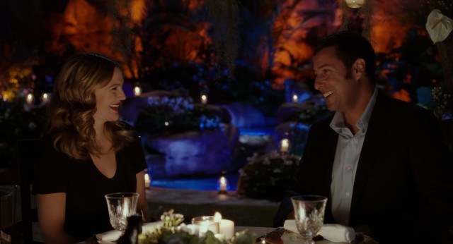 Smiley romance ensues whenever Drew Barrymore and Adam Sandler get together.