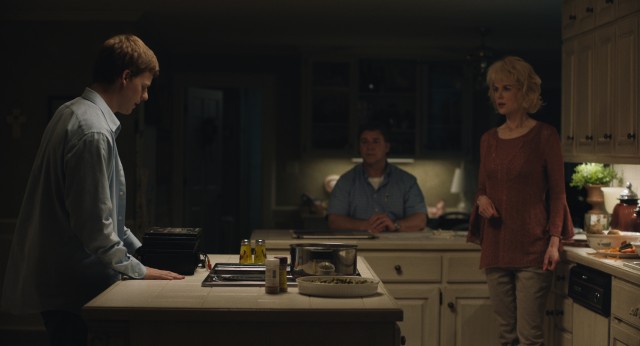 Jared Earmons (Lucas Hedges) comes out as gay to his parents (Russell Crowe and Nicole Kidman) in the true drama "Boy Erased."