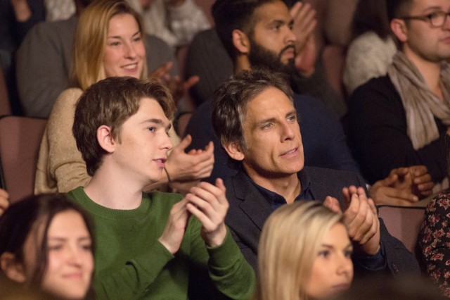 In "Brad's Status", a father (Ben Stiller) and son (Austin Abrams) take a trip to look at East Coast colleges to which the teenager is planning to apply.
