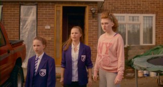 The Oswald girls (Martha Bryant, Rosalie Kosky-Hensman, Faye Daveney) dole out abuse in three different sizes.
