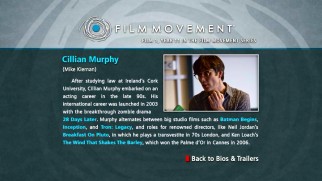 Cillian Murphy is one of five actors treated to on-disc biographies.