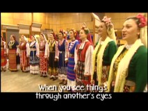 The Bulgarian Women's Choir performs "Transformation" with subtitles translating their foreign lyrics.