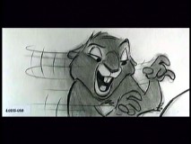 Muri, a squirrel largely cut from the film, has a talking scene among the film's deletions.