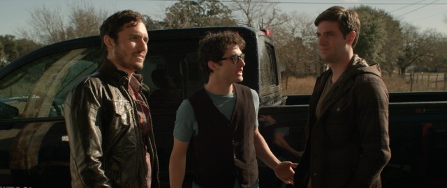 What could go wrong when these three friends (Isaac Harrison, Dru Lockwood, and Matthew Albrecht) and a creepy cousin go off to rural Texas for a hunting trip in "Buck Wild"?