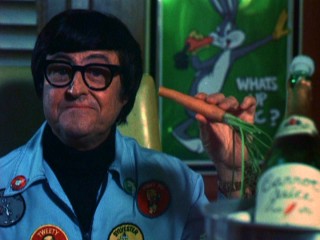 "What's up, Doc?" asks Looney Tunes director Bob Clampett, with a carrot in hand.