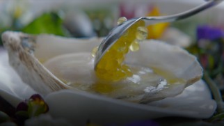 Kitchen food imagery features prominently in both "Burnt" and its Blu-ray menu montage.