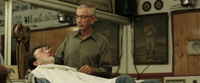 In "The Barber", Eugene Van Wingerdt (Scott Glenn) becomes a mentor to John (Chris Coy), a young man who thinks Eugene has a dark, secret past.