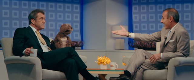In real life, Mel Gibson has avoided talk shows for the past year. As Walter Black, though, he and his beaver chat with Matt Lauer on "The Today Show."