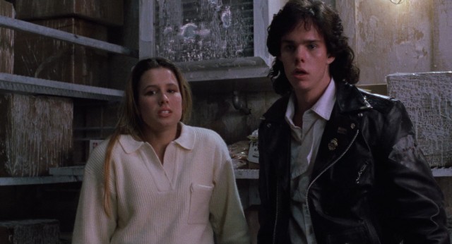 Cheerleader Meg Penny (Shawnee Smith) and rebel Brian Flagg (Kevin Dillon) conveniently discover that The Blob is vulnerable and resistant to cold temperature.