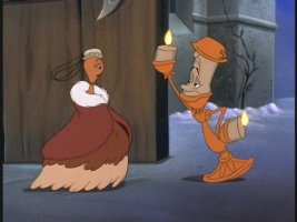 Lumiere awaits his sweetheart Fifi.