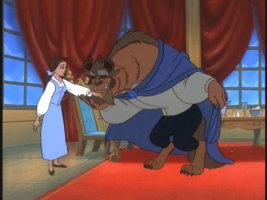 All it takes is a kiss and Belle forgets all about the rudeness, the temper, and the whole 'he's a beast' thing.