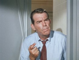 Fred MacMurray got a boo-boo on his finger
