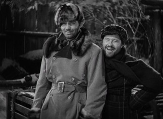 Friends and adventurers Jack Thornton (Clark Gable) and Shorty Hoolihan (Jack Oakie) have a laugh at the inexperienced competition.