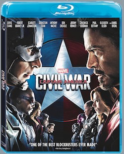 Captain America: Civil War Blu-ray Disc cover art