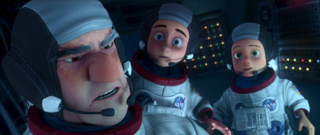 In "Capture the Flag", two kids and a retired astronaut grandpa make a journey to the moon.