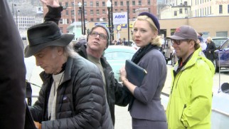 Todd Haynes directs Cate Blanchett on the Cincinnati shoot of "Carol", as seen in a behind-the-scenes featurette.