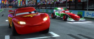 Braggadocious Italian Formula One car Francesco Bernoulli brings out Lightning McQueen's competitive juices in Tokyo and beyond.