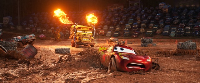 Working his way back into shape for the Florida 500, Lightning McQueen finds himself competing in a figure 8 race in the country.