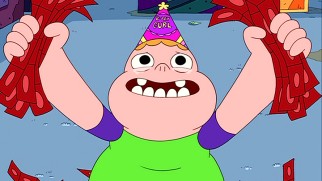 Clarence manages to have arcade fun on a budget in "Money Broom Wizard."