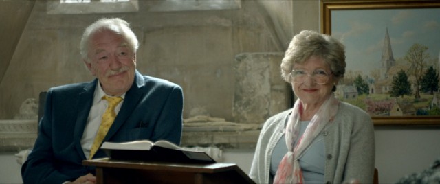 In "The Casual Vacancy", Michael Gambon plays a character far from Dumbledore as parish council leader Howard Mollison.
