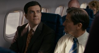 The convention in Cedar Rapids gives Tim Lippe (Ed Helms) his first taste of airplane travel.