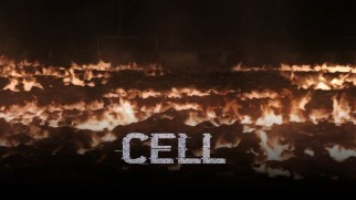 The bodies of "phoners" burn, baby, burn on the "Cell" Blu-ray menu.