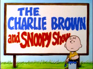 Snoopy paints the second half of the title in Season 1's opening sequence.