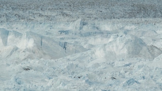 This image of the epic calving finale would be more breathtaking to you if you could tell the scale of these giant crumbling ice chunks.