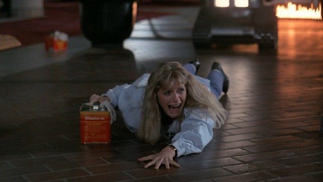 In "Chopping Mall", all hell breaks loose when robotic security guards turn deadly.