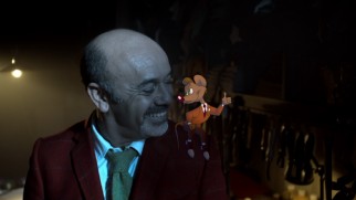 French footwear designer Christian Louboutin gets some help from cartoon friends in the short "The Magic of the Glass Slipper: A Cinderella Story."
