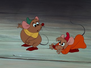 Mice friends Gus Gus and Jaq get an awful lot of screentime in Disney's "Cinderella."
