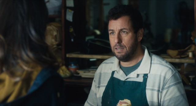 "The Cobbler" stars Adam Sandler as Max Simkin, a fourth generation New York shoe repairman.
