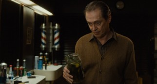 Sandler friend and frequent co-star Steve Buscemi plays Jimmy, the barber next door who likes to share pickles.