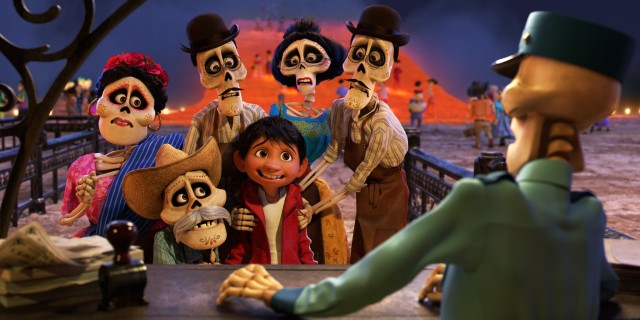 In Disney/Pixar's "Coco", aspiring young musician Miguel reunites with his dead family members in the Land of the Dead.