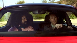 Reggie confronts Scott on the use of product placement during a VW drive.
