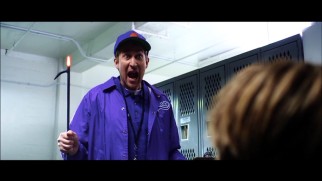 Scott Aukerman plays a high school basketball coach ready to use a hot poker on his players in the trailer for "There's No Eye in Team."