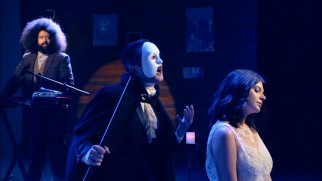 "Comedy Bang! Bang!" gets musical with The Phantom (Thomas Lennon) and Casey Wilson.