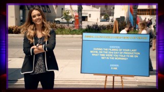 Jessica Alba's Double Points Video of the Day reveals that Scott's specific question isn't as original as he thought.