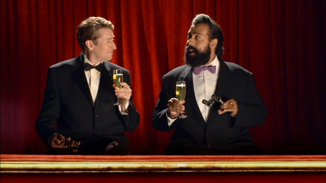 When they're not working together on "Comedy Bang! Bang!", Scott Aukerman and Reggie Watts are catching the opera with champagne flumes in one hand and theater binoculars in the other.